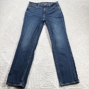 J Crew Slim Boyfriend Jeans Womens 27 Blue Mid Rise Stretch Denim Casual